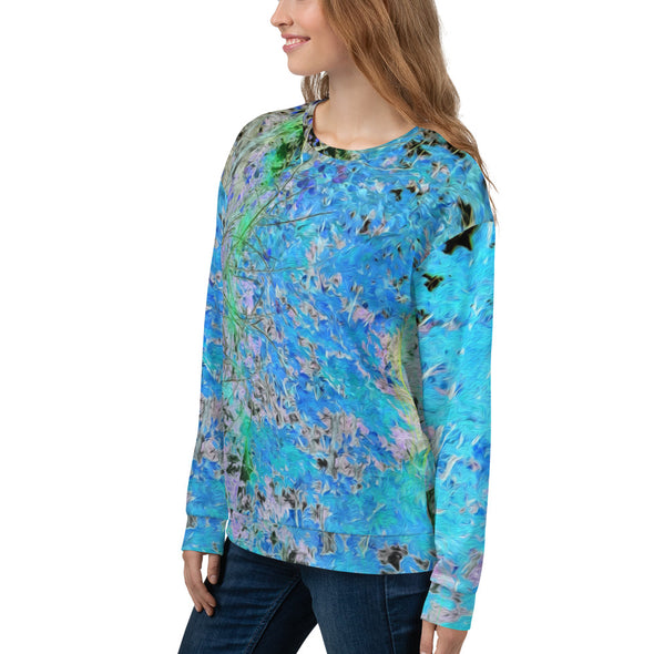 Sweatshirt, Unisex - Maples in Blue by Lidka Schuch