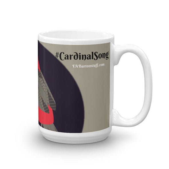 Mug - Cardinal Song in Taupe by Lidka Schuch