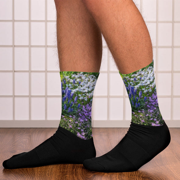 Socks, Unisex - Friends of Grape Hyacinth by Lidka Schuch