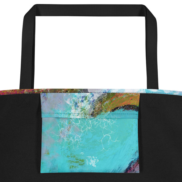 Large Tote Bag - Surf the Wave by Lidka Schuch