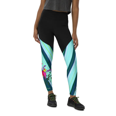 Sports Leggings, High Rise - Forever Love by Lida Schuch