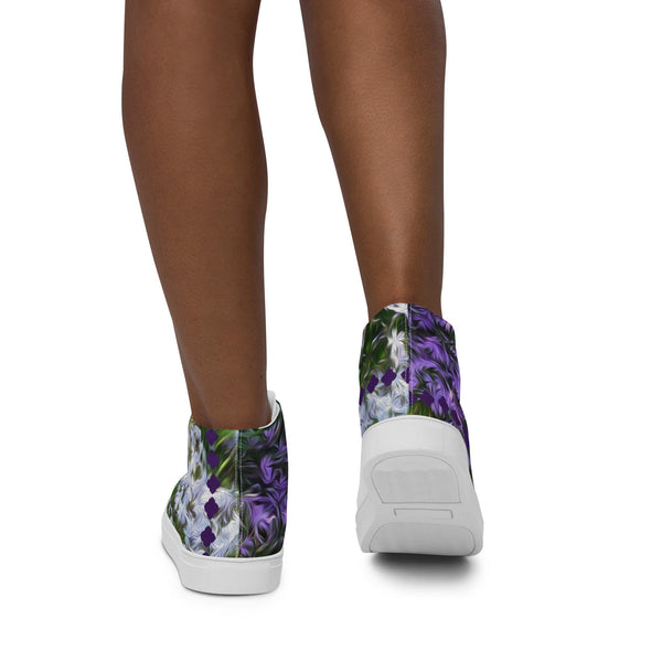 Women’s High Top Canvas Shoes - Friends of Grape Hyacinth by Lidka Schuch