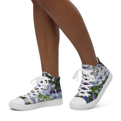 Women’s High Top Canvas Shoes - Friends of Grape Hyacinth by Lidka Schuch